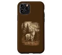 Rustic Deer Stag Elk Buck Whitetail Graphic Case for iPhone 11 Pro