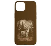 Rustic Deer Stag Elk Buck Whitetail Graphic Case for iPhone 15 Plus