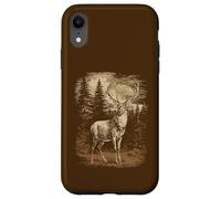 Rustic Deer Stag Elk Buck Whitetail Graphic Case for iPhone XR