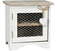 Rustic Egg Holder - Storage House for Kitchen Counter - White Wooden Finish with Farmhouse Design - Organiser Holds 12 Eggs
