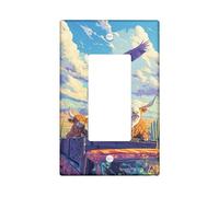 Rustic Farm Light Switch Cover Plates/Outlet Covers, Earthy Brown Cattle in Truck, Thermoplastic Wall Plates, Standard Size Single Rocker