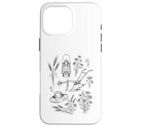 Rustic Farm Line Art Illustration Homestead Design Case for iPhone 16 Pro Max