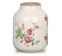 Rustic Farmhouse Vase, 8.4 inch Ceramic Flower Vases for Centerpieces Decorative Pottery Floral Vase Vintage Pastoral Floral Vases for Home Decor, Living Room, Living Room, Dining Table