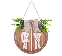 Rustic Farmhouse Wall Decor,Round Wooden Restroom Sign | Multipurpose Porch Decor, Stylish Bathroom Supplies for Home, Farmhouse, Walls, Toilet