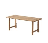 Rustic Farmhouse Wooden Bench - Long Slim Entryway & Living Room Stool, Solid Oril Wood, Vintage Style Narrow Dining Bench for Home Décor and Storage