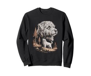 Rustic Forest Puli Dog Scenic Wilderness Portrait Sweatshirt