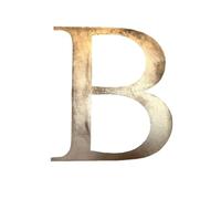 Rustic Gold Metal Letters Personalised Signs And Decorations For The Home And Garden, A-Z, Kitchen Bar House Gifts Presents Ornaments (B)
