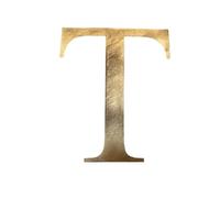 Rustic Gold Metal Letters Personalised Signs And Decorations For The Home And Garden, A-Z, Kitchen Bar House Gifts Presents Ornaments (T)