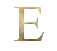 Rustic Gold Metal Letters Personalised Signs And Decorations For The Home And Garden, A-Z, Kitchen Bar House Gifts Presents Ornaments (E)