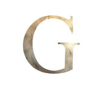 Rustic Gold Metal Letters Personalised Signs And Decorations For The Home And Garden, A-Z, Kitchen Bar House Gifts Presents Ornaments (G)