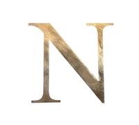 Rustic Gold Metal Letters Personalised Signs And Decorations For The Home And Garden, A-Z, Kitchen Bar House Gifts Presents Ornaments (N)