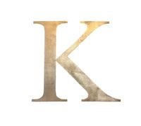 Rustic Gold Metal Letters Personalised Signs And Decorations For The Home And Garden, A-Z, Kitchen Bar House Gifts Presents Ornaments (K)