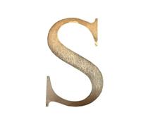 Rustic Gold Metal Letters Personalised Signs And Decorations For The Home And Garden, A-Z, Kitchen Bar House Gifts Presents Ornaments (S)