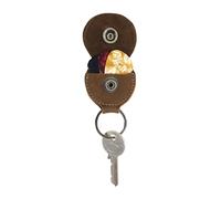 Rustic Guitar Pick Holder Leather Key Chain Handmade by Hide & Drink :: Swayze Suede