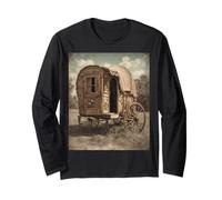 Rustic Gypsy Caravan Vintage Travels Graphic Long Sleeve T-Shirt
