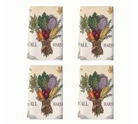 Rustic Harvest Vegetable Bouquet Vegetables 4 Pcs Kitchen Towels 16x24Inch