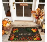 Rustic Harvest Vegetable Quote Vegetables Welcome Door Mat 29x17 Inch
