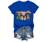 Rustic Highland Cows Christmas Shirt Highland Cow Christmas Shirts for Women Men