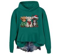 Rustic Highland Cows Christmas Sweatshirt Hoodie Highland Cow Christmas Sweatshirts For Women Men