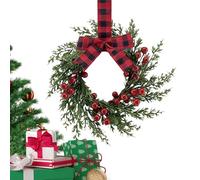 Rustic Holiday Wreath, Artificial Christmas Decorations Wreath Ornament for Homeowners, Decorators, Church Offices, Cafes, Front Door, Interior Wall, Window Sill, Entrance, Festive and Elegant