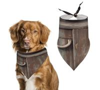 Rustic Horseshoe Barn Wooden Easter Dog Bandanas for Small Medium Large Dogs,Cat Dogs,Pet Scarf - Polyester Cute Bibs.Triangle Pet Scarf for Puppy Pet,Personalized Birthday/Party Fun Idea Gift