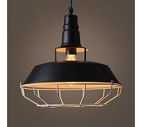 Rustic Industrial Chandelier, American Country Adjustable Chain Pendant Lighting Retro Creative Loft E27 Base Hanging Lamp Pot Cover Wrought Iron Single-head Suspension