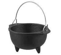 Rustic Iron Cauldron Candle Holder for Halloween Party Decorations