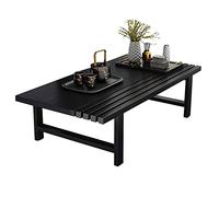 Rustic Japanese Table - Low Floor Dining Table Wooden Style Coffee Table for Sitting on the Floor Perfect for Cozy Gatherings and Traditional Decor