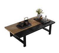 Rustic Japanese Wooden Coffee Table - Low Dining Table for Sitting on the Floor - Ideal for Living Room & Dining Area - Cozy & Stylish Home Décor