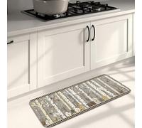 Rustic Kitchen Mats for Floor, Gray Birch Tree Pattern Soft Mats, Cushioned Comfort Washable Non Slip Decor Rugs for Kitchen Sinks Laundry Room Bathroom 16x47 Inch