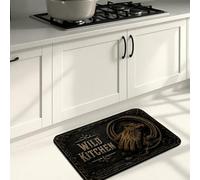 Rustic Kitchen Mats for Floor, Vintage Western Style Soft Mats, Autumn Cushioned Comfort Washable Decor Rugs for Kitchen Sinks Laundryroom Bathroom 20x31 Inch