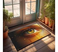 Rustic Kitchen Rugs A Close-Up Of An Eye With Tears Streaming Down Doormat Camper Decor Fall Welcome Mats For Front Door(50X80CM)
