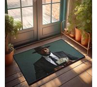 Rustic Kitchen Rugs A Man In A Suit Holding Cash Doormat Camper Decor Fall Welcome Mats For Front Door(50X80CM)