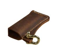 Rustic Leather Igniter Holder - Protective Keychain Organizer Case, Fade Resistant Pouch Secure Grip | Perfect for Outdoor Exploration Camping Adventure, Hiking, Travel, Utility Gear Storage