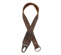 Rustic Leather Keychain Lanyard Handmade by Hide & Drink :: Bourbon Brown