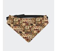 Rustic Lodge Moose Deer Dog Bandana Collar Pet Triangle Scarf Cat Kerchief with Adjustable Buckle
