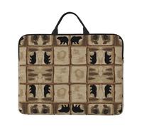 Rustic Lodge Printed 14in Laptop Case Sleeve Bag â€“ Portable Handle & Zipper â€“ Ideal for Travel, Business & Office Use