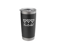 Rustic Loves Artisan Hearts Nantucket Cape Cod Text Stainless Steel Insulated Tumbler