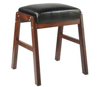 Rustic Makeup Stool Upholstered Seat Stool for Vanity Salon Dining Room Entryway Stylish and Versatile Footrest Perfect for Home Decor and Comfort