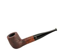 RUSTIC MARRONE (A buccia) straight billiard rustic briar tobacco smoking pipe