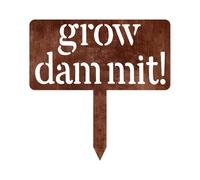 Rustic Metal Garden Signs - Plant Marking Signs for Outdoors, Plant Markers, Decorative Yard Labels, Durable Garden Stakes, Outdoor Accessories, Garden Signs