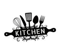 Rustic Metal Kitchen Sign - Decorative Dining Room Wall Art, Farmhouse Style | Vintage Country Kitchen Décor, Metal Word Art For Home, Restaurant And Café Interiors