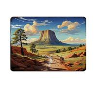 Rustic Metal Signs Devils Tower National Monuments Home Decor Aluminum Tin Signs for Restaurants Gate Bedroom Nature Scenery Paintings Art Poster Gift for Front Door 10x14 Inch