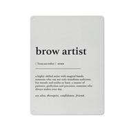 Rustic Metal Tin Sign Brow Artist Definition Print Wall Art Home Decor A Highly Skilled Artist With Magical Hands Painting Poster 12x16 Inch