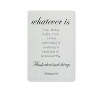 Rustic Metal Tin Sign Christian Wall Art Philippians 48 Whatever Is True Noble Right Pure Lovely Admirable Print Positive Scripture Painting Home Wall Decor Gift 8x12 Inch