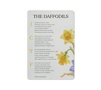 Rustic Metal Tin Sign Daffodils Poem Print Wall Art Home Office Decor I Wandered Lonely As A Cloud Poetry Painting Poster 8x12 Inch