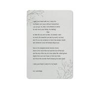 Rustic Metal Tin Sign E.E. Cummings Poems I Carry Your Heart Painting Prints For Home Wall Art Decor Artwork 8x12 Inch