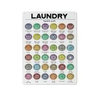 Rustic Metal Tin Sign Laundry Symbols Guide Laundry Care Symbols Wall Sign Laundry Rules Wall Print Guide To Laundry Care Symbols Wall Art For Home Laundry Room Housewarming Decoration 12x16 Inch