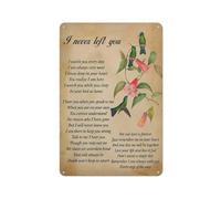 Rustic Metal Tin Sign Memorial Bereavement I Never Left You Print Wall Art Home Office Decor Retro Painting Poster 8x12 Inch