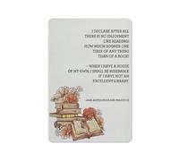 Rustic Metal Tin Sign Reading Quote Print Wall Art Home Decor I Declare After All There is No Enjoyment Like Reading Painting Poster 8x12 Inch